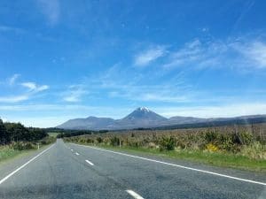 Road by the mountains